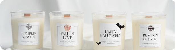 halloweeni gyertyák