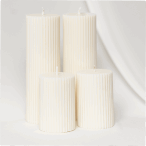 Kis csíkos oszlop gyertya