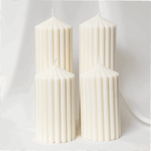 Nagy bordás oszlop gyertya