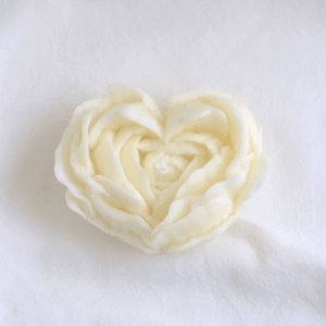 Szív alakú rózsa Formagyertya